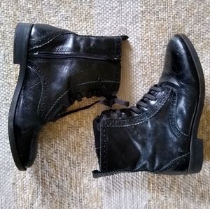 Zara kids size 36 (4) leather prarie style boots
